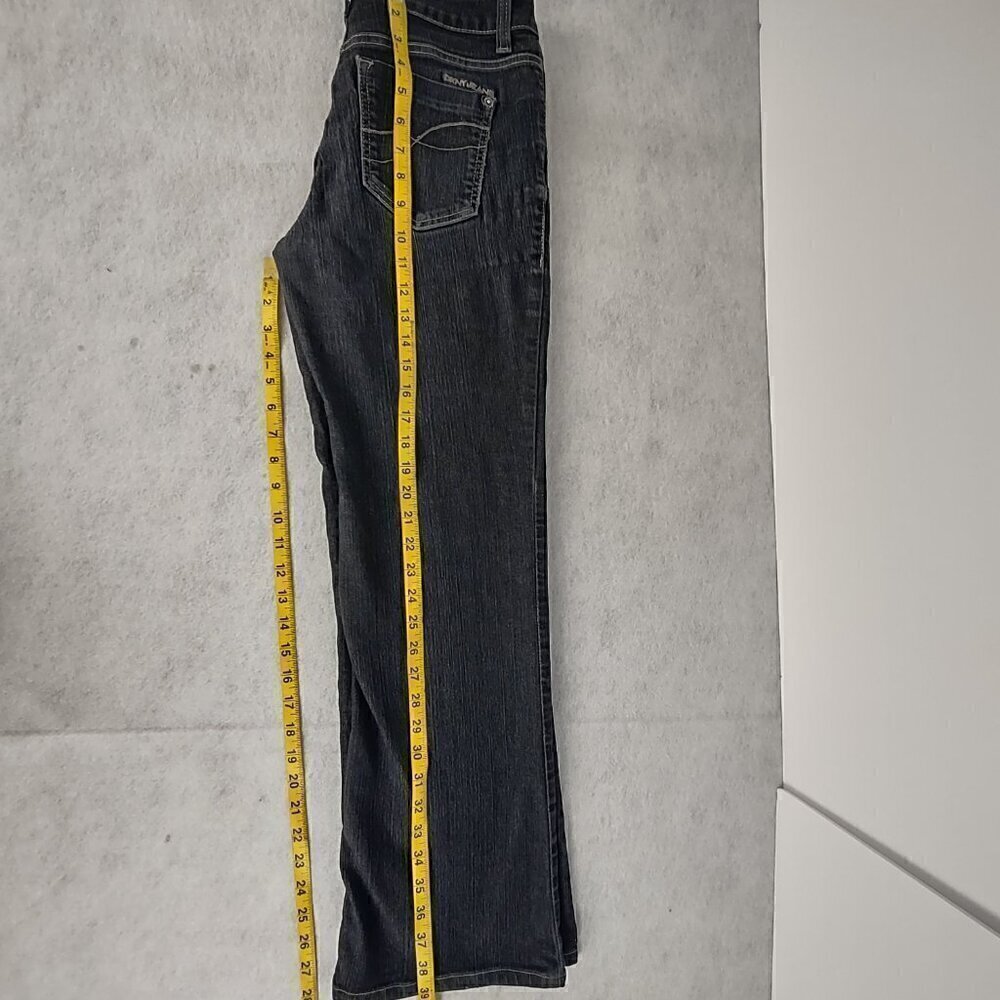 DKNY SOHO Women's Cotton Blend Five Pocket Wide Leg Blue Jeans Size 6S/C - Picture 7 of 11